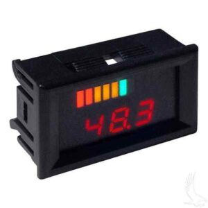48 Volt Digital Voltage Display Charge Meter, Horizontal